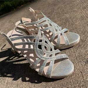 Silver Sparkly Heels